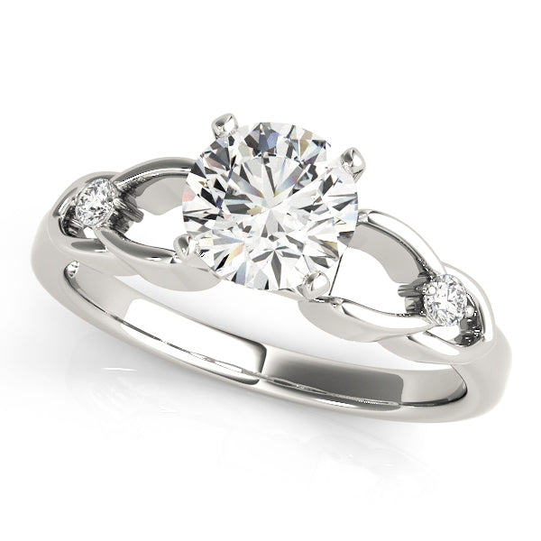 Celtic Knot Diamond Accent Semi-Mount Ring with 0.06 Carat Total Weight