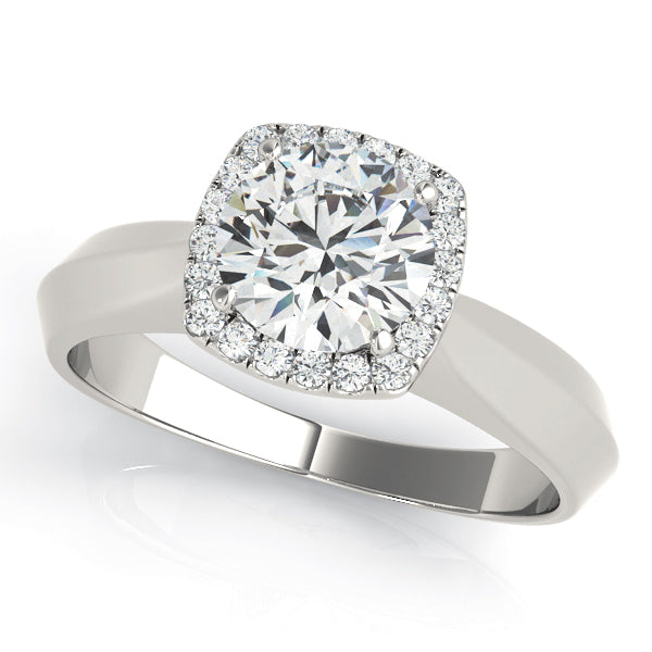 Semi-Mount Solitaire Engagement Ring with 1 1/4 Carat Total Diamond Weight, SI1-SI2 G-H Quality