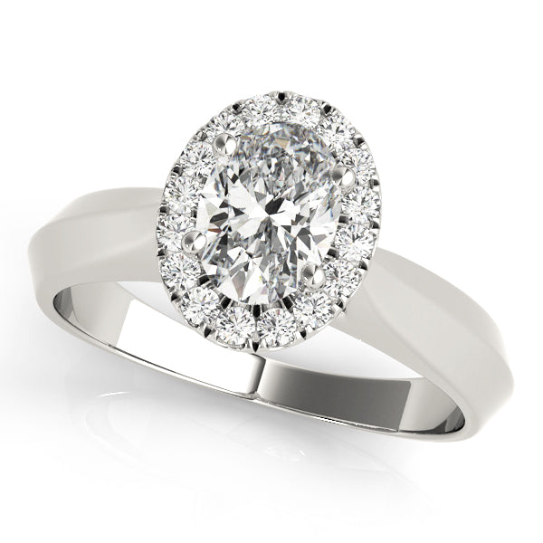 Semi-Mount Solitaire Engagement Ring with 1 Carat Total Diamond Weight, SI1-SI2 G-H Quality