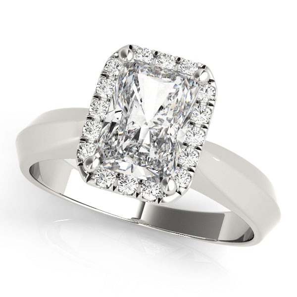 Semi-Mount Solitaire Engagement Ring with 1.62 Carat Total Diamond Weight, G-H SI1-SI2 Quality