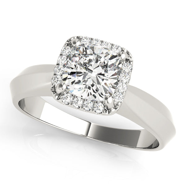 Semi-Mount Solitaire Engagement Ring with 1 Carat Total Diamond Weight, SI1-SI2 Clarity, G-H Color