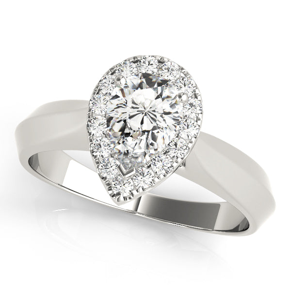 Semi-Mount Diamond Engagement Ring with 1/6 Carat Total Weight Side Stones