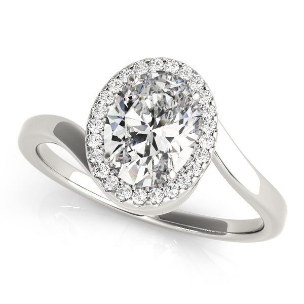 Elegant Semi-Mount Engagement Ring with 2.12 Carat Total Diamond Weight, SI1-SI2 G-H Quality