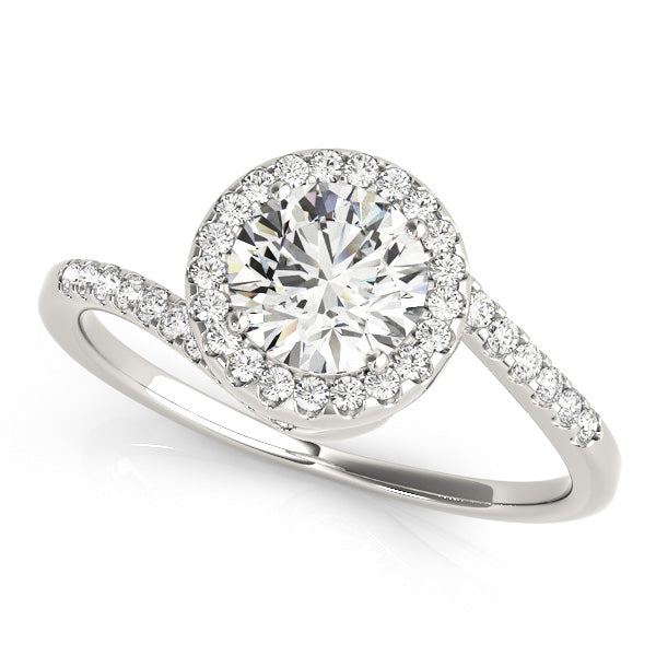 Elegant Semi-Mount Diamond Engagement Ring with 5/8 Carat Total Weight, SI1-SI2 G-H Quality