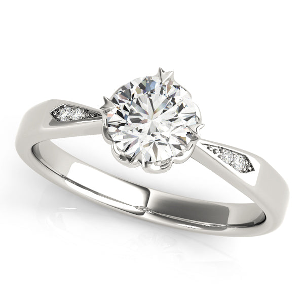 Semi-Mount Diamond Engagement Ring with 0.2180 Carat Total Weight, SI1-SI2 G-H Quality