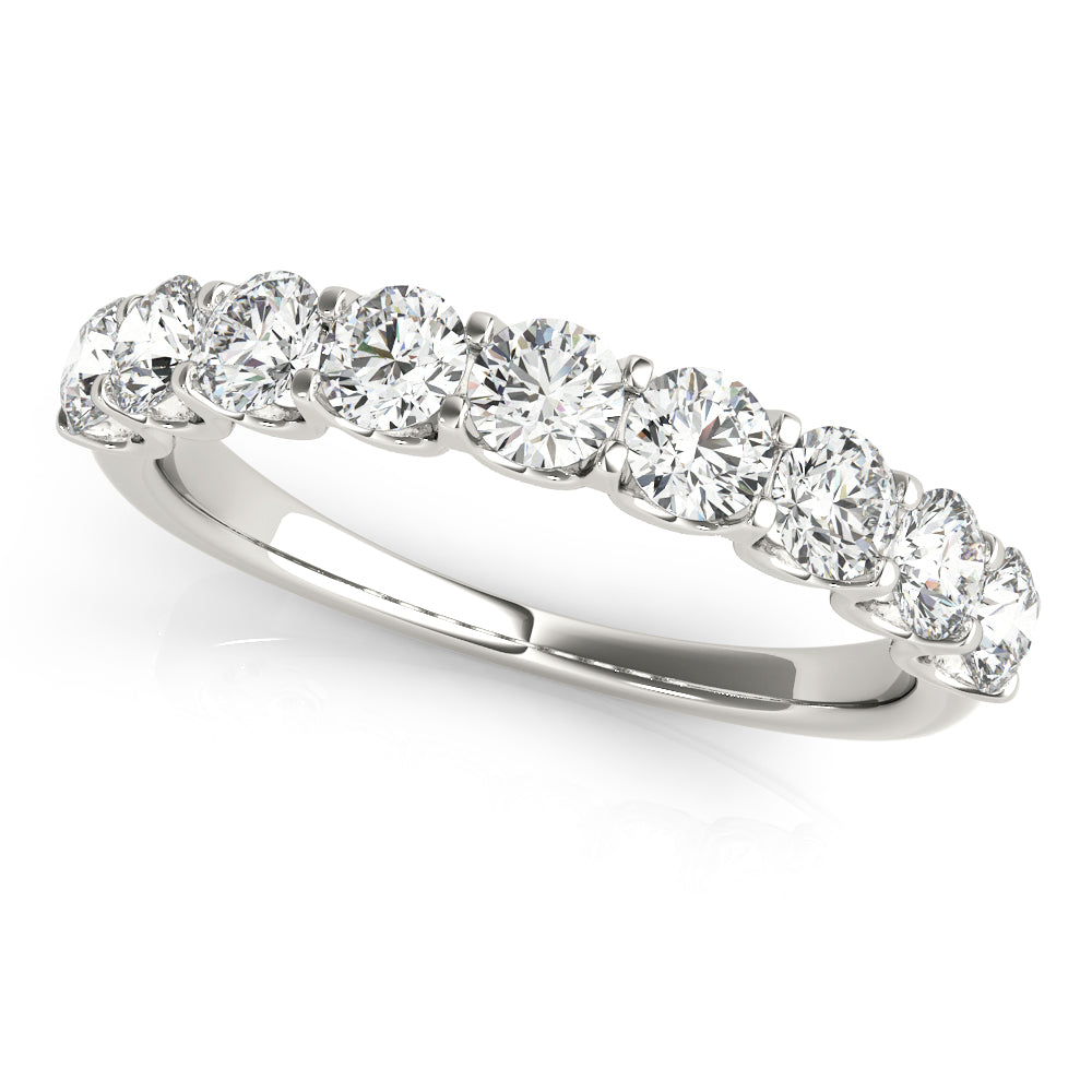 1.5 Carat Total Weight Diamond Wedding Band with SI1-SI2 G-H Quality Stones