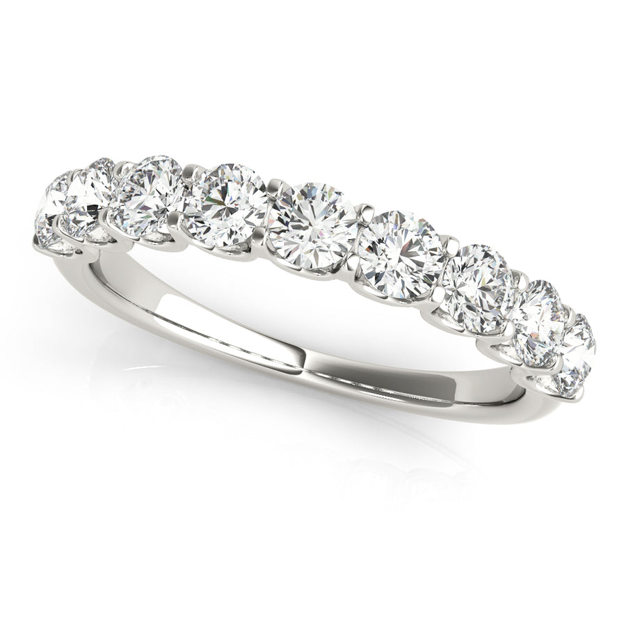 1.5 Carat Total Weight Diamond Wedding Band with SI1-SI2 G-H Quality Stones