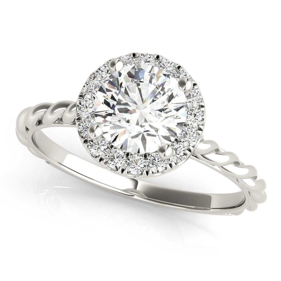 Engagement Rings/Twisted Shank,Engagement Rings/Contemporary,Engagement Rings/Halo/Round