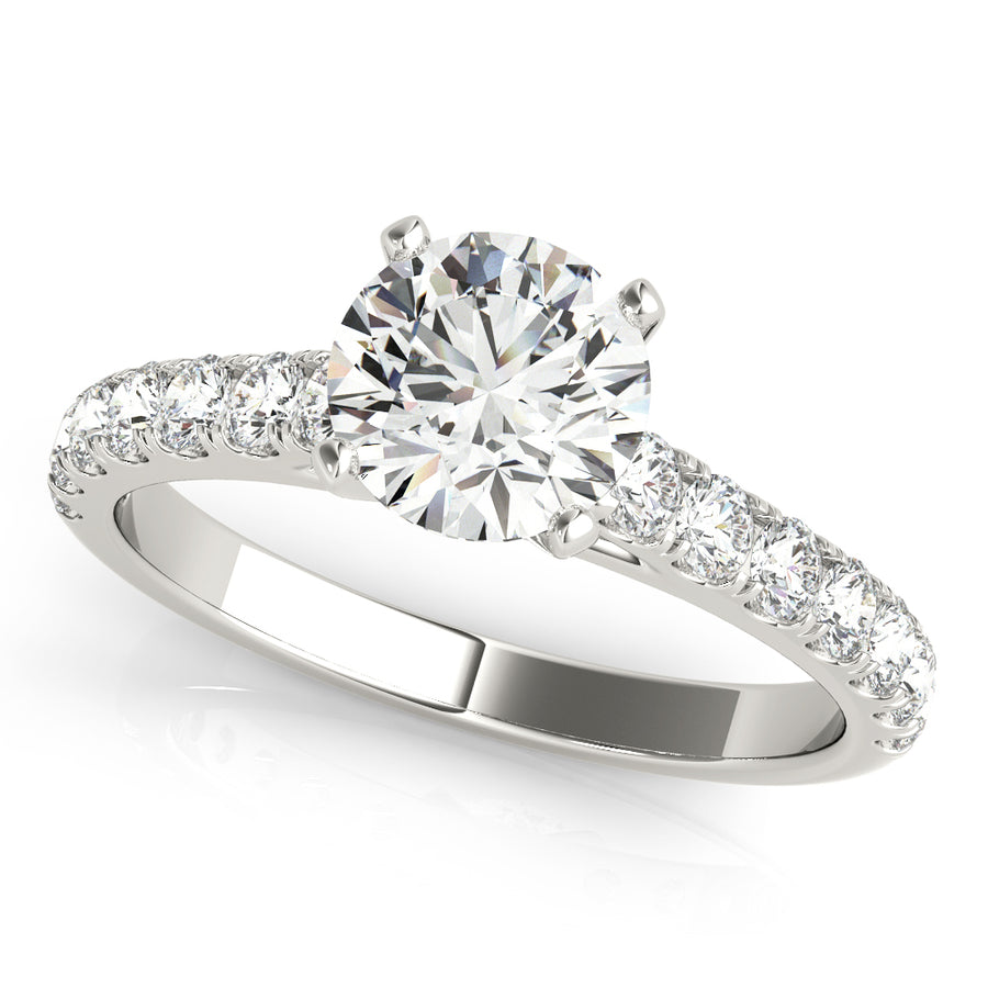 Three-Quarter Carat Total Weight Halfway Diamond Band Ring in G-H SI1-SI2 Quality