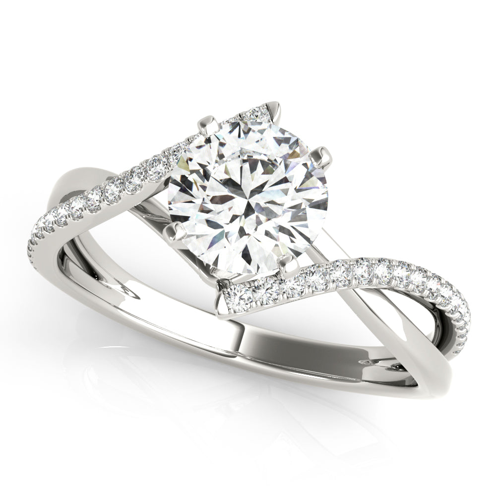 Engagement Rings/Twisted Shank,Engagement Rings/Bypass,Engagement Rings/Contemporary,Engagement Rings/Single Row/Prong Set