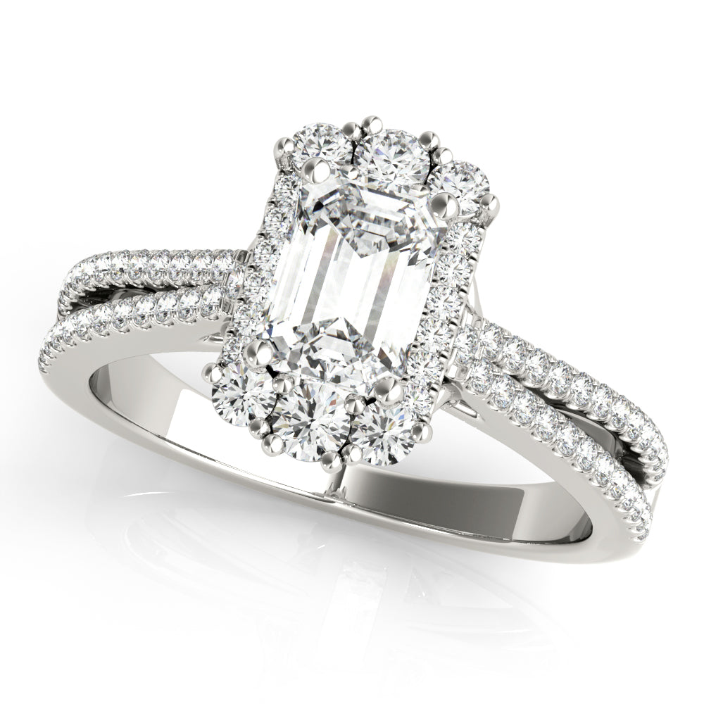 Engagement Rings/Vintage,Engagement Rings/Halo/Emerald
