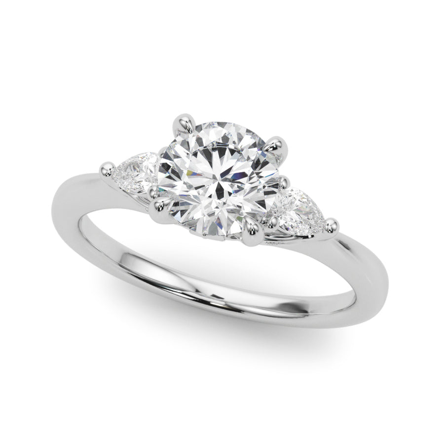 New Styles,Engagement Rings/3 Stone/Pear,Engagement Rings/Fancy Shape Melee/Pear