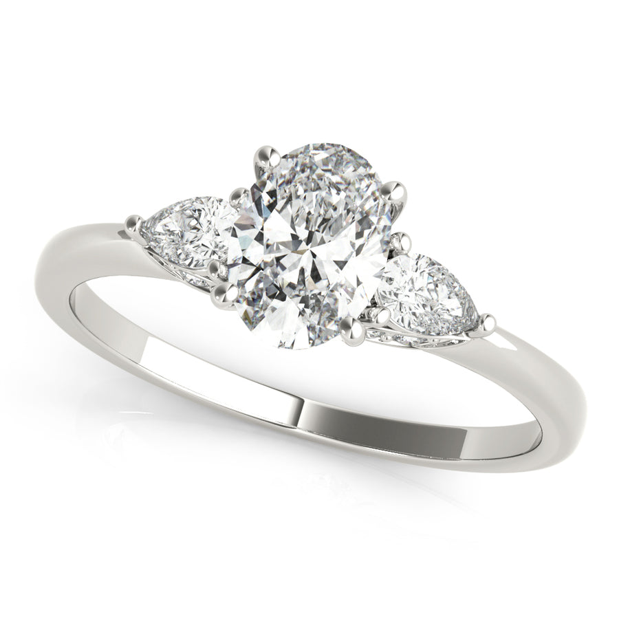Engagement Rings/3 Stone/Oval,Engagement Rings/Fancy Shape Melee/Pear