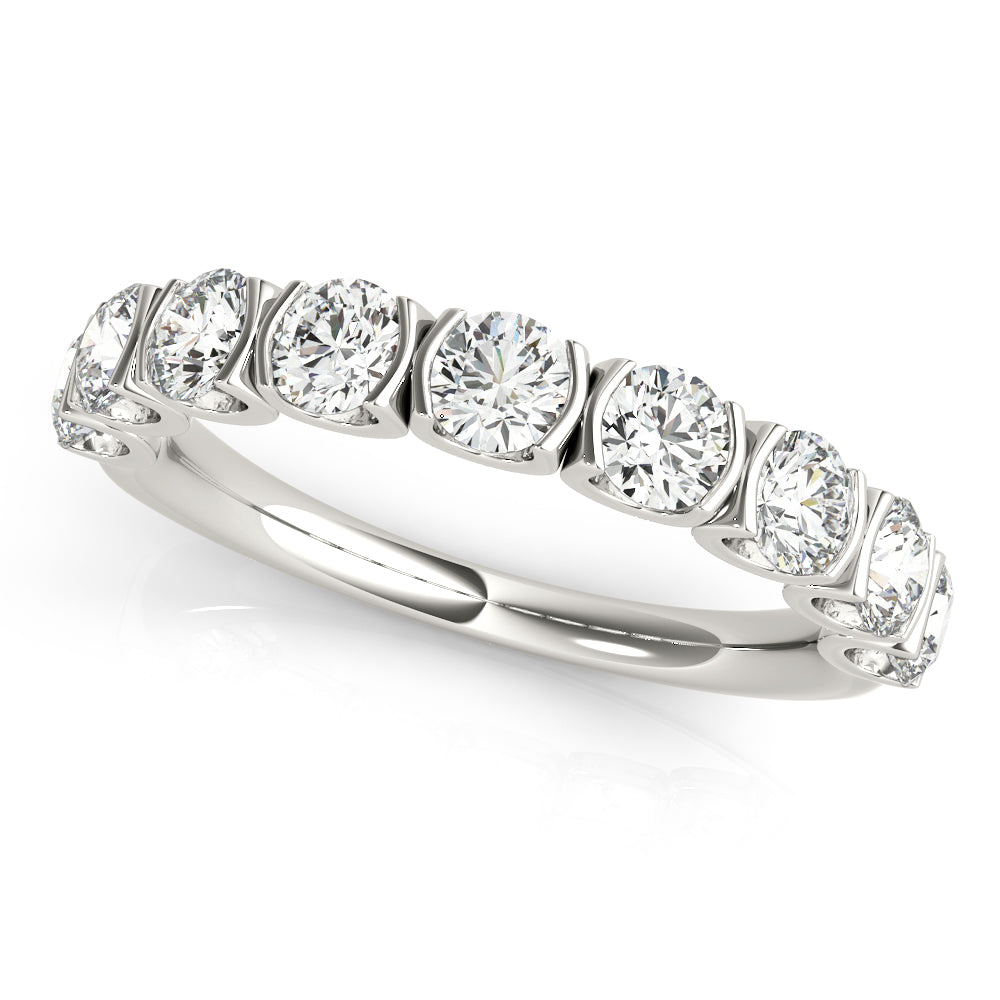 1.35 Carat Total Weight U-Prong Diamond Band Ring in G-H SI1-SI2 Quality