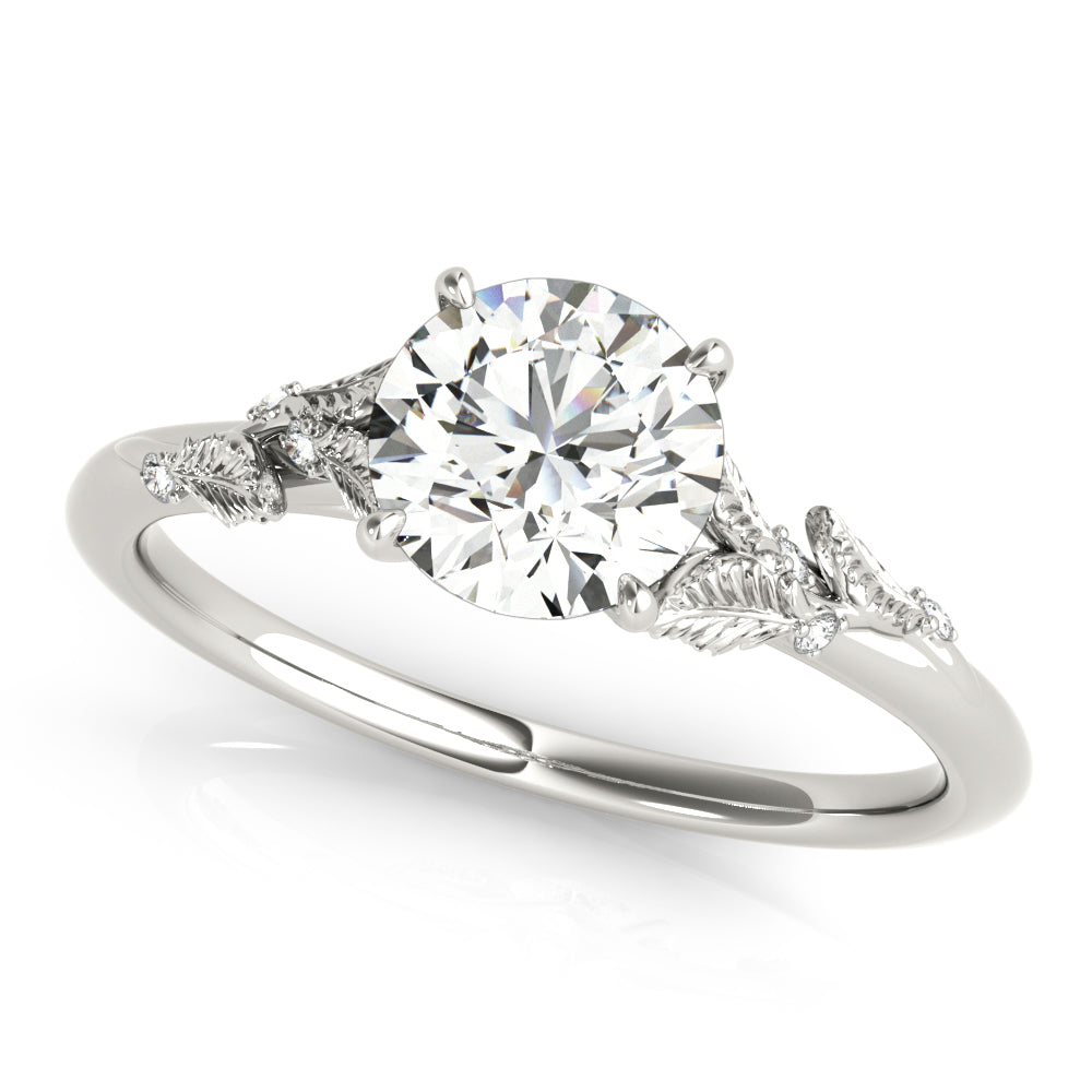 Semi-Mount Engagement Ring with 1 1/3 Carat Total Diamond Weight, SI1-SI2 G-H Quality