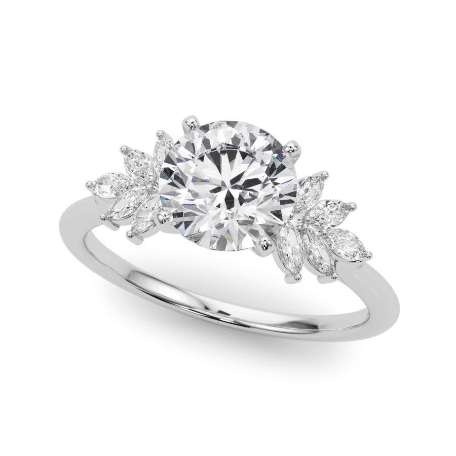 Engagement Rings/Nature Inspired,Engagement Rings/Fancy Shape Melee/Marquise,Engagement Rings/New Bridal,Engagement Rings/Cluster Sides,Engagement Rings/Contemporary