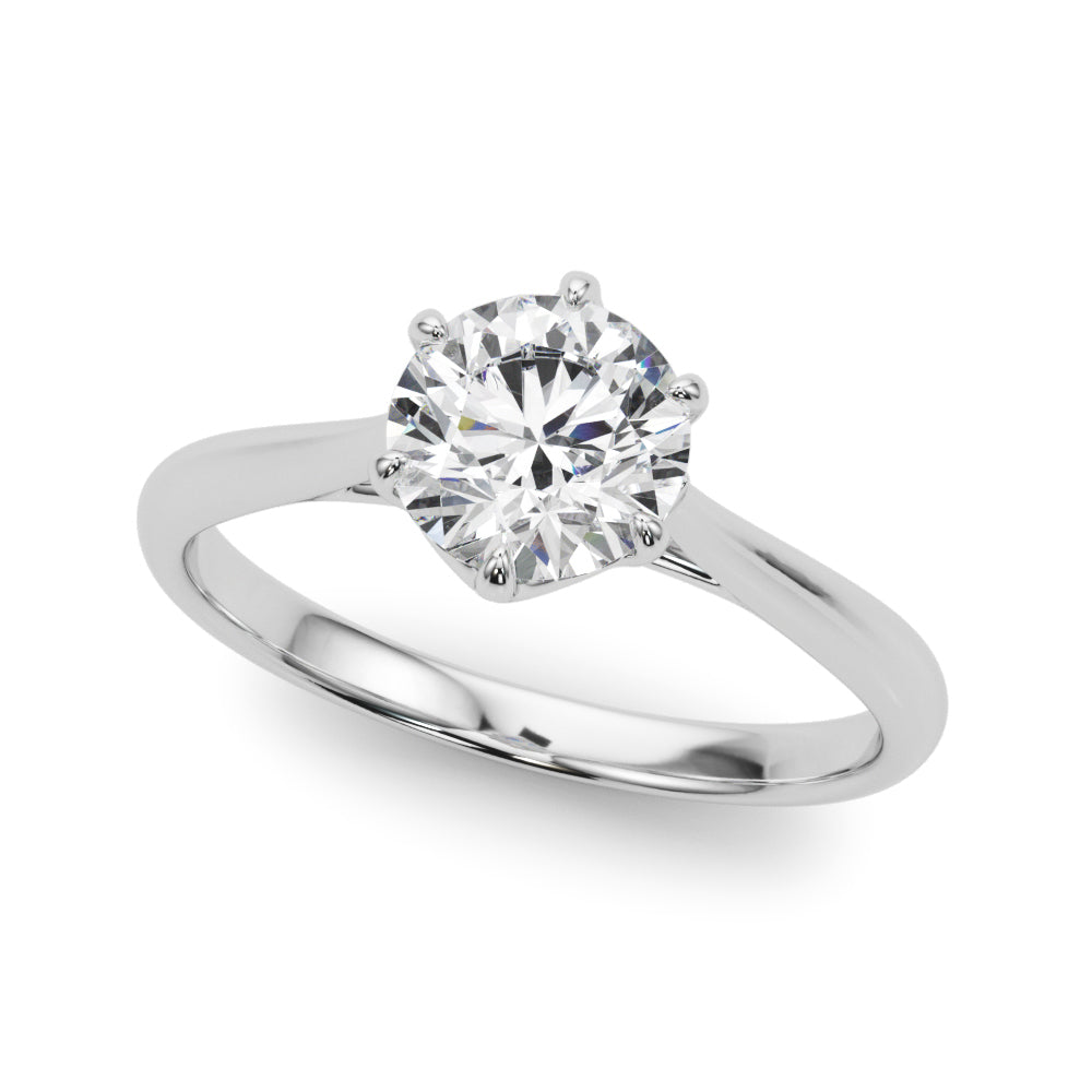 Classic Solitaire Diamond Ring with 1 Carat Total Weight in G-H SI1-SI2 Quality