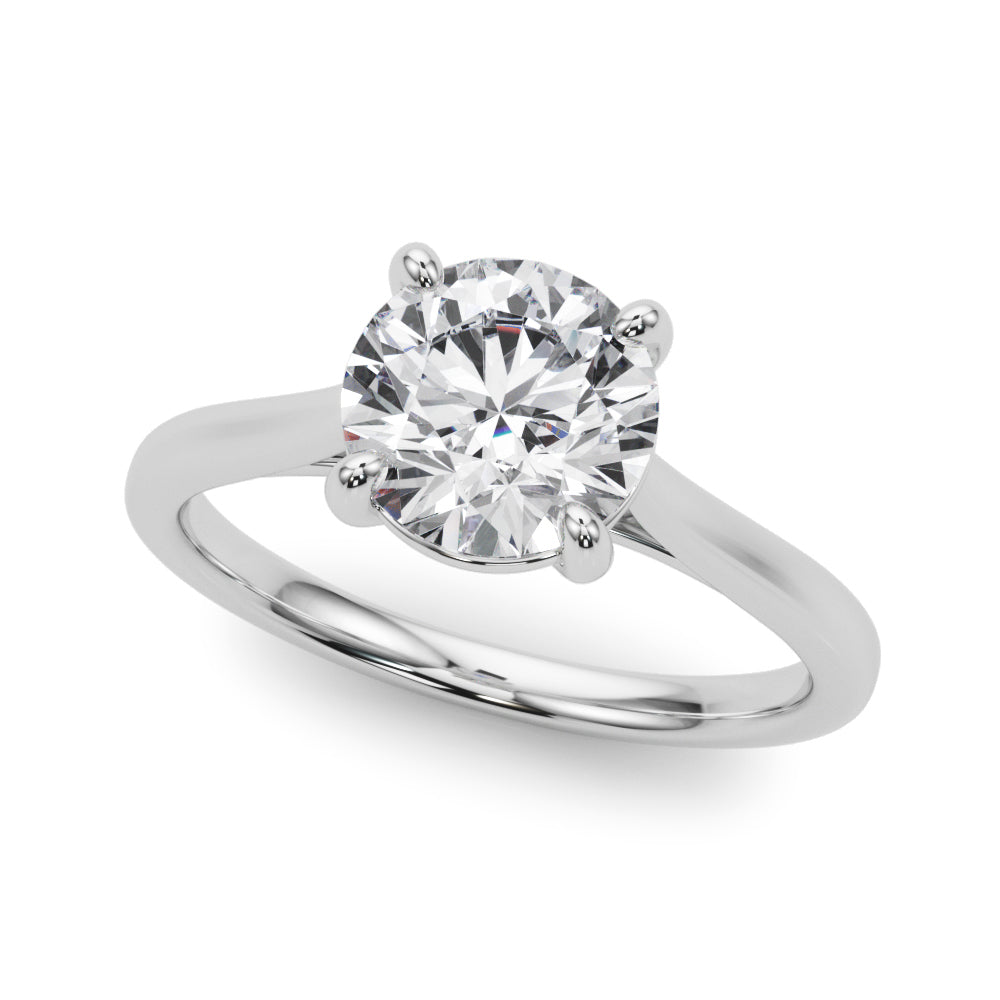 Classic Solitaire Ring with 1/4 Carat Total Weight Diamonds in SI1-SI2 Clarity and G-H Color