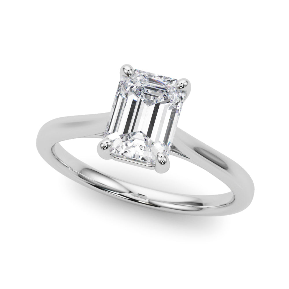 Semi-Mount Solitaire Ring with 1/3 Carat Total Weight Diamonds, SI1-SI2 G-H Quality