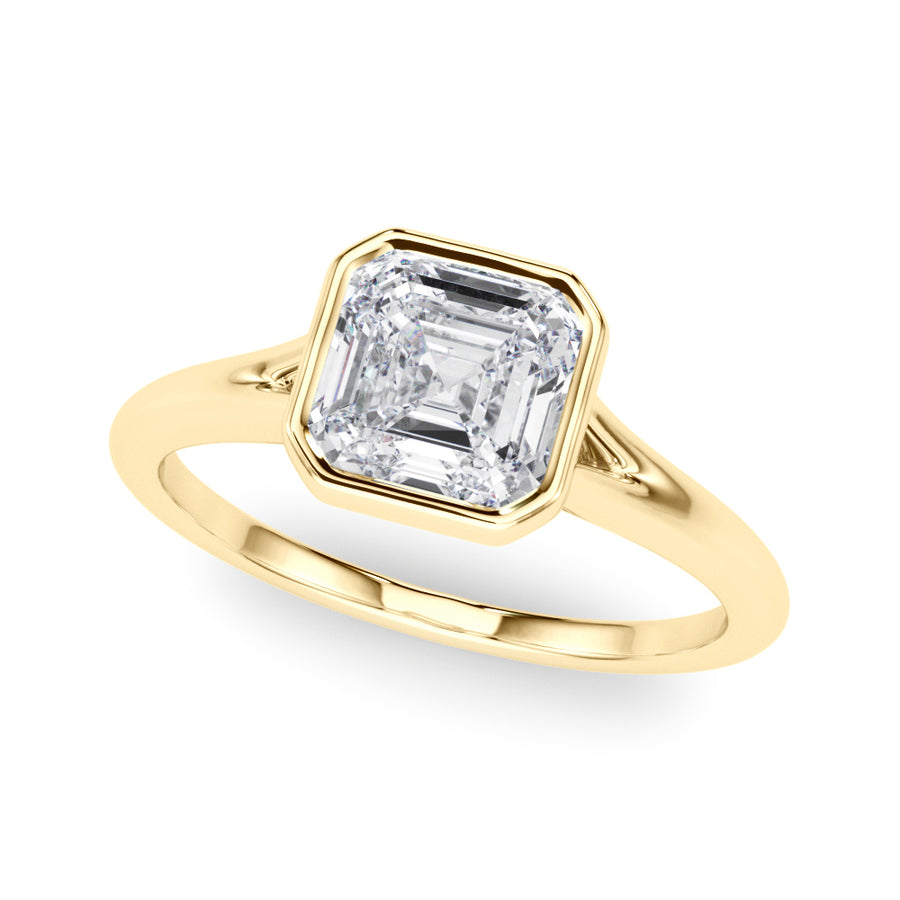 SOLITAIRE ASSCHER BEZEL SET - Image 8