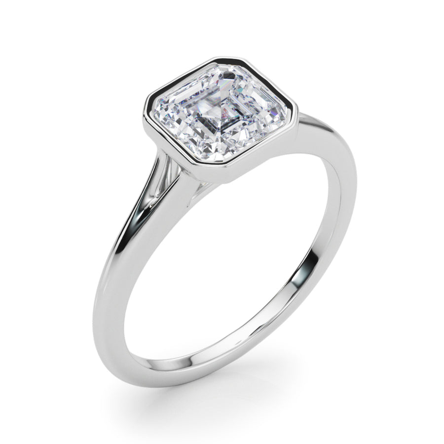 SOLITAIRE ASSCHER BEZEL SET - Image 10