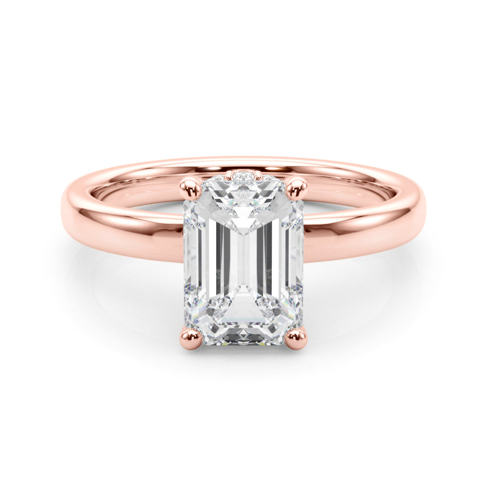Hidden Halo Diamond Ring with 0.20 Carat Total Weight SI1-SI2 G-H Diamonds