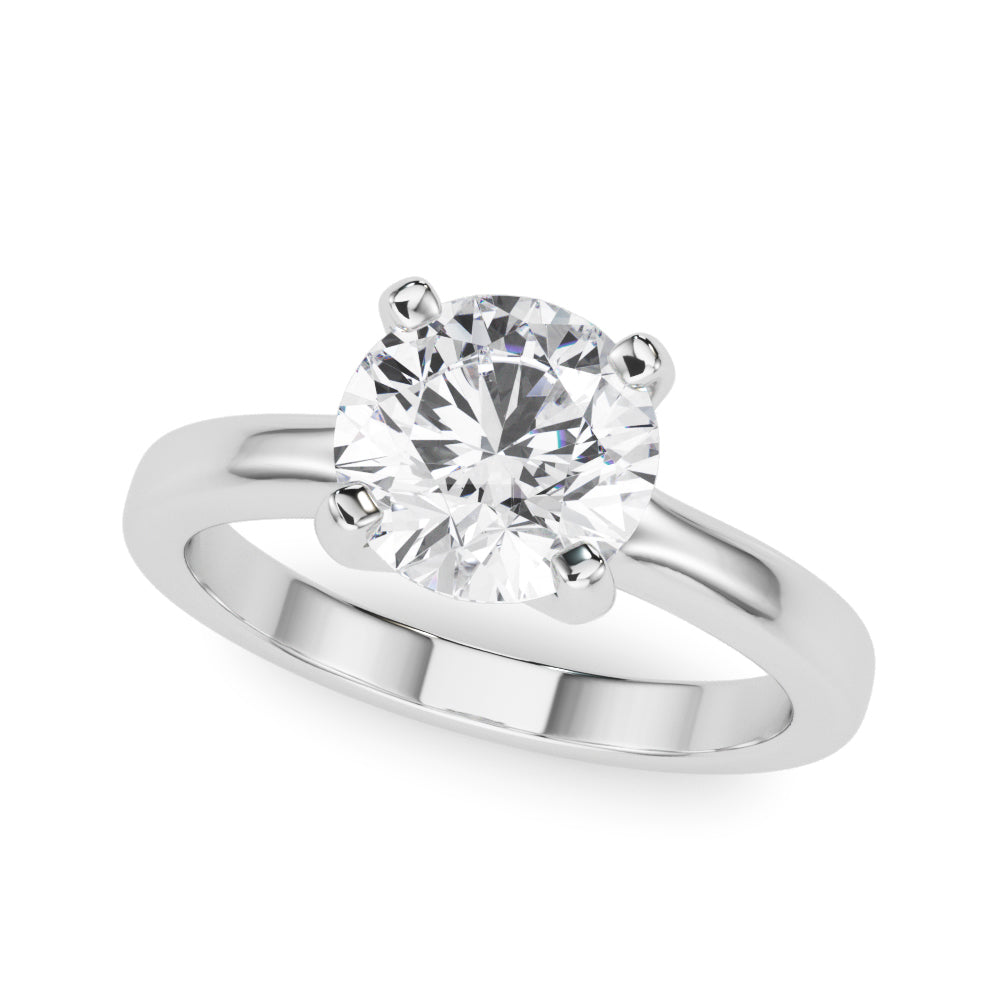 Classic Solitaire Diamond Ring with 1 Carat Total Weight in G-H SI1-SI2 Quality