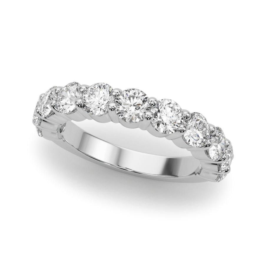 1 Carat Total Weight Shared Prong Diamond Band Ring in SI1-SI2 G-H Quality