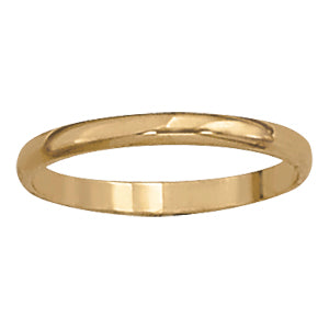 Polished 10 Millimeter Smooth Wedding Band Ring in Classic Style