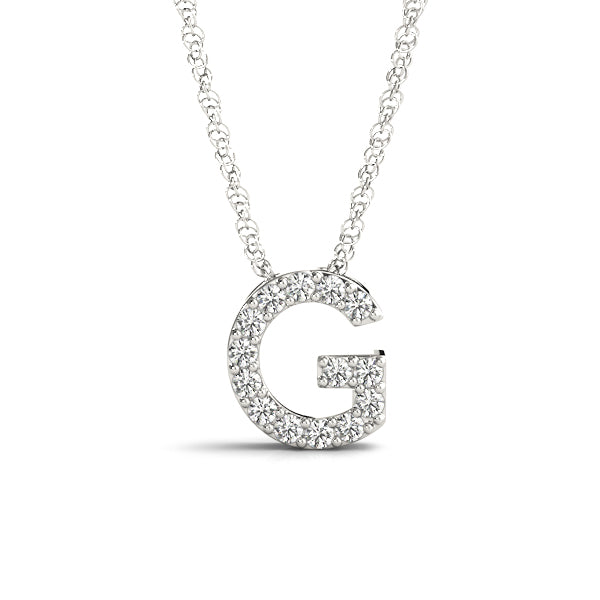 Polished Initial Ring with 1/15 Carat Total Weight Diamond Accents in G-H Color