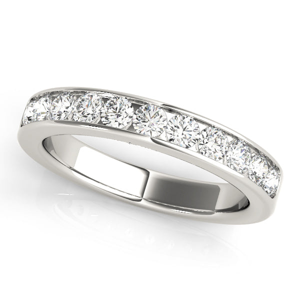 Channel-Set Diamond Ring with 11 Stones, 1 Carat Total Weight, SI1-SI2 Clarity, G-H Color
