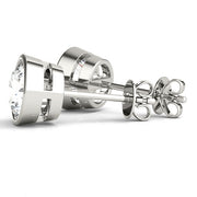 0.35CT TPRED BEZEL EARRINGS - Image 10