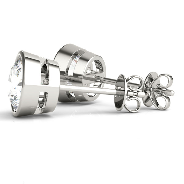 0.35CT TPRED BEZEL EARRINGS - Image 10