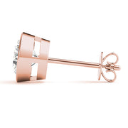 0.35CT TPRED BEZEL EARRINGS - Image 9