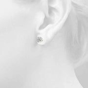 0.35CT TPRED BEZEL EARRINGS - Image 7