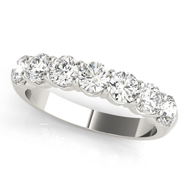 0.17 Carat Round Diamond Prong-Set Anniversary Ring with 1.36 Carat Total Weight