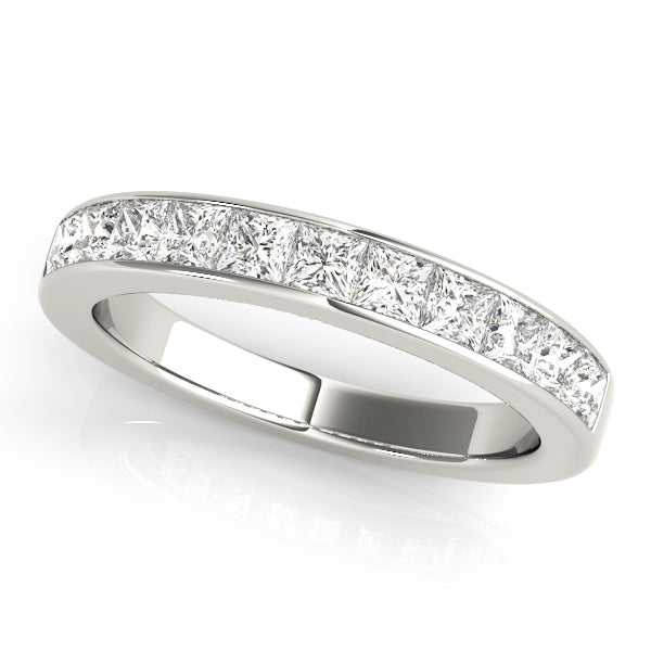 Elegant Square Channel Set Diamond Anniversary Ring with 2.2 Carat Total Weight