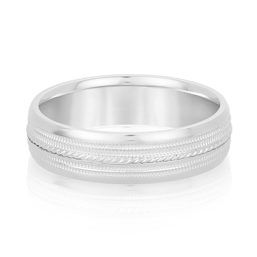 Classic 7 Millimeter Men's Wedding Band in Polished Finish