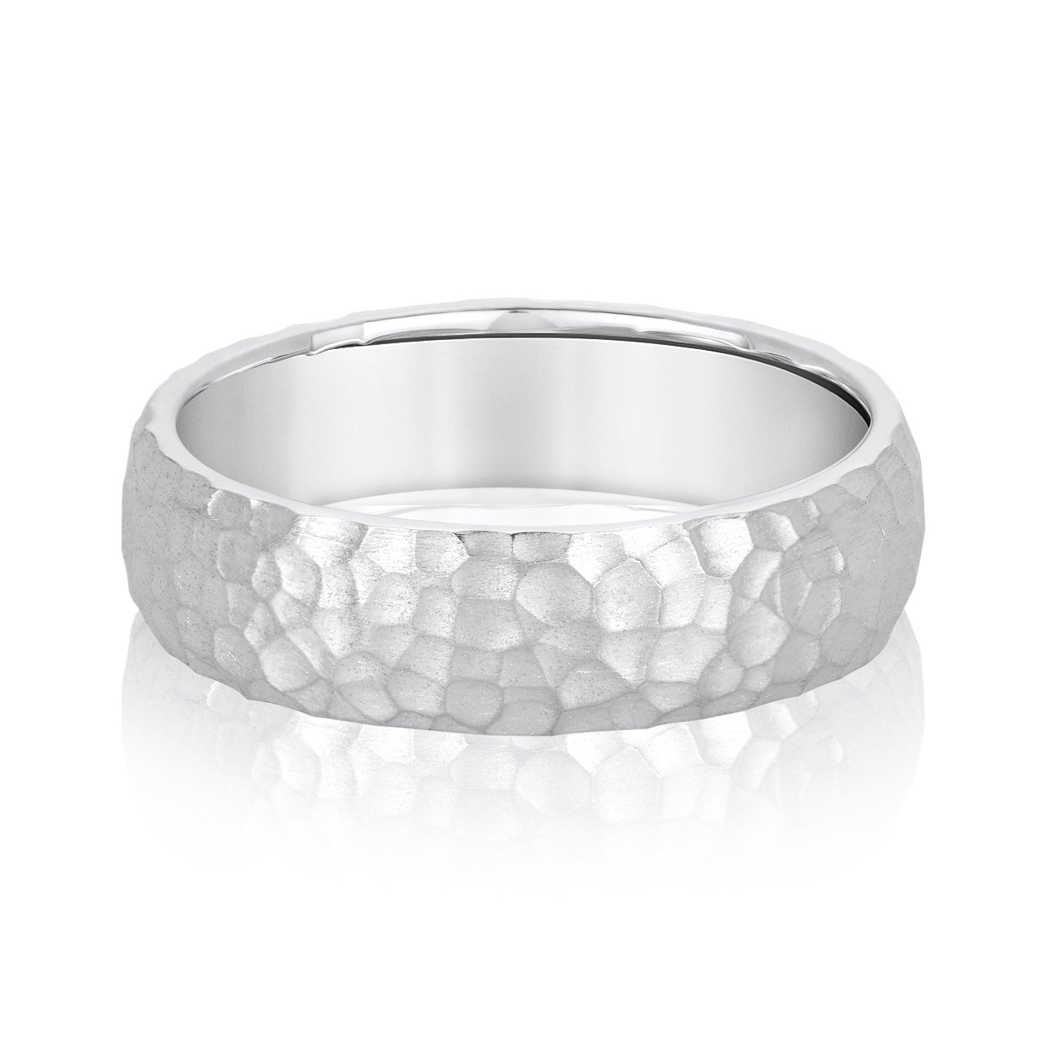 Heavyweight Men's 6 Millimeter Comfort Fit Diamond Band Ring in G-H SI1-SI2 Quality