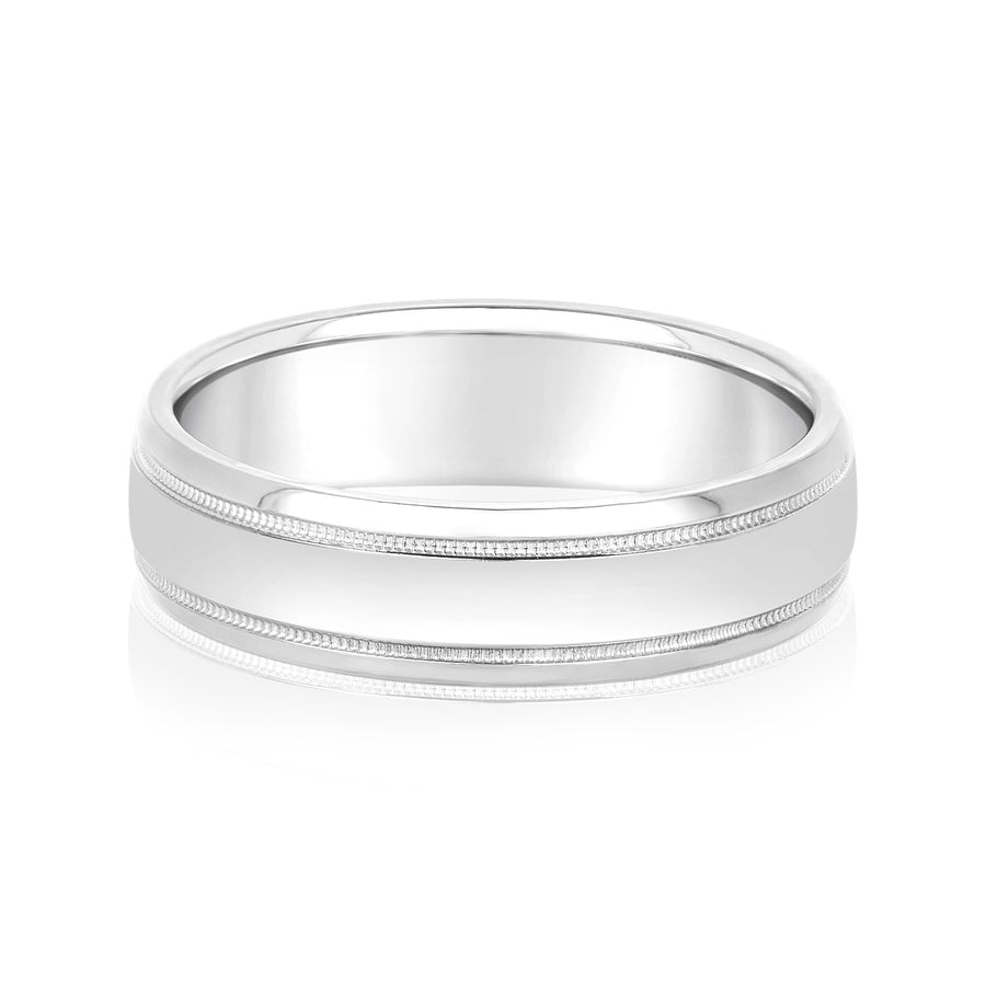 Classic 7 Millimeter Men's Wedding Band in Polished Finish