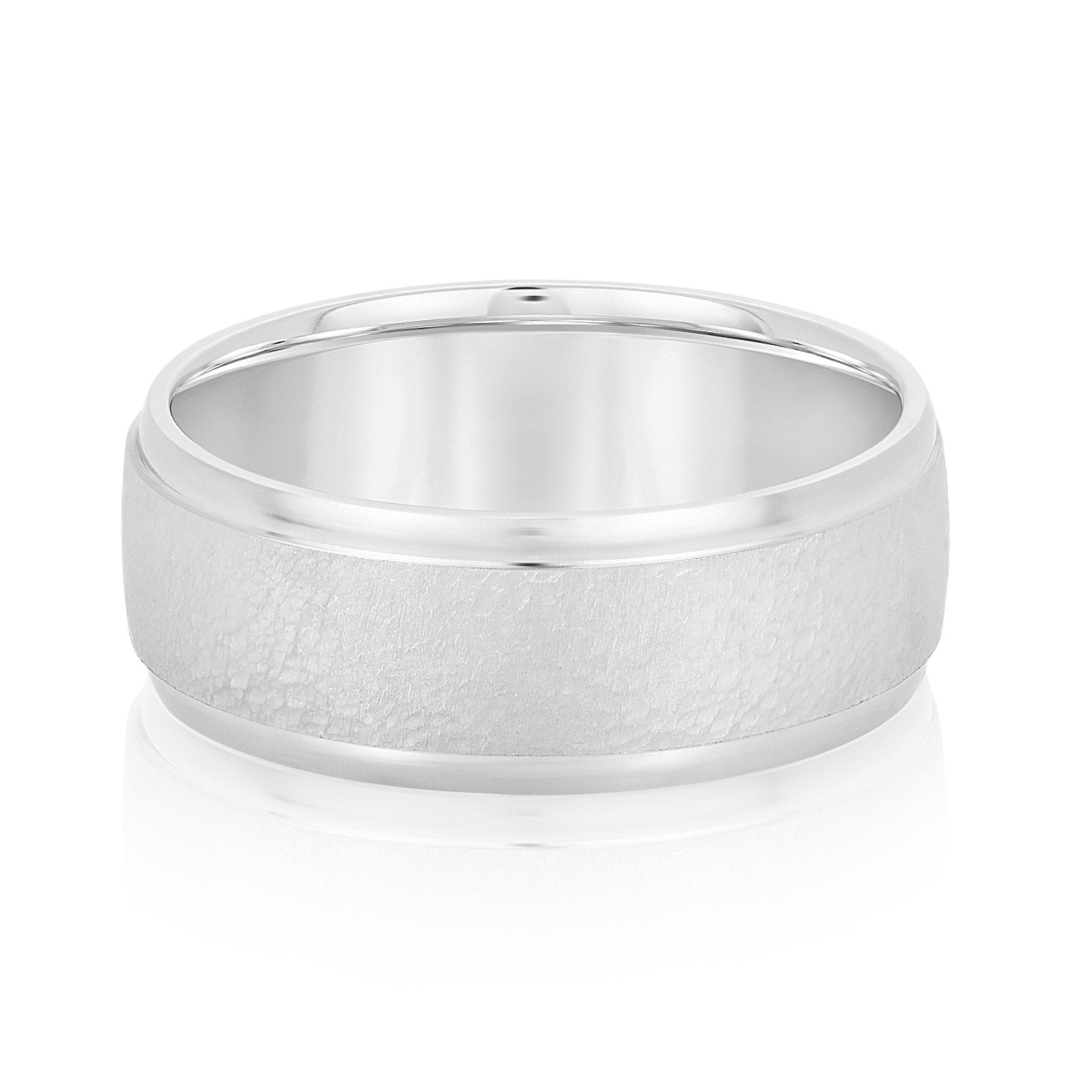 Classic 7 Millimeter Men's Wedding Band Ring in Polished Finish