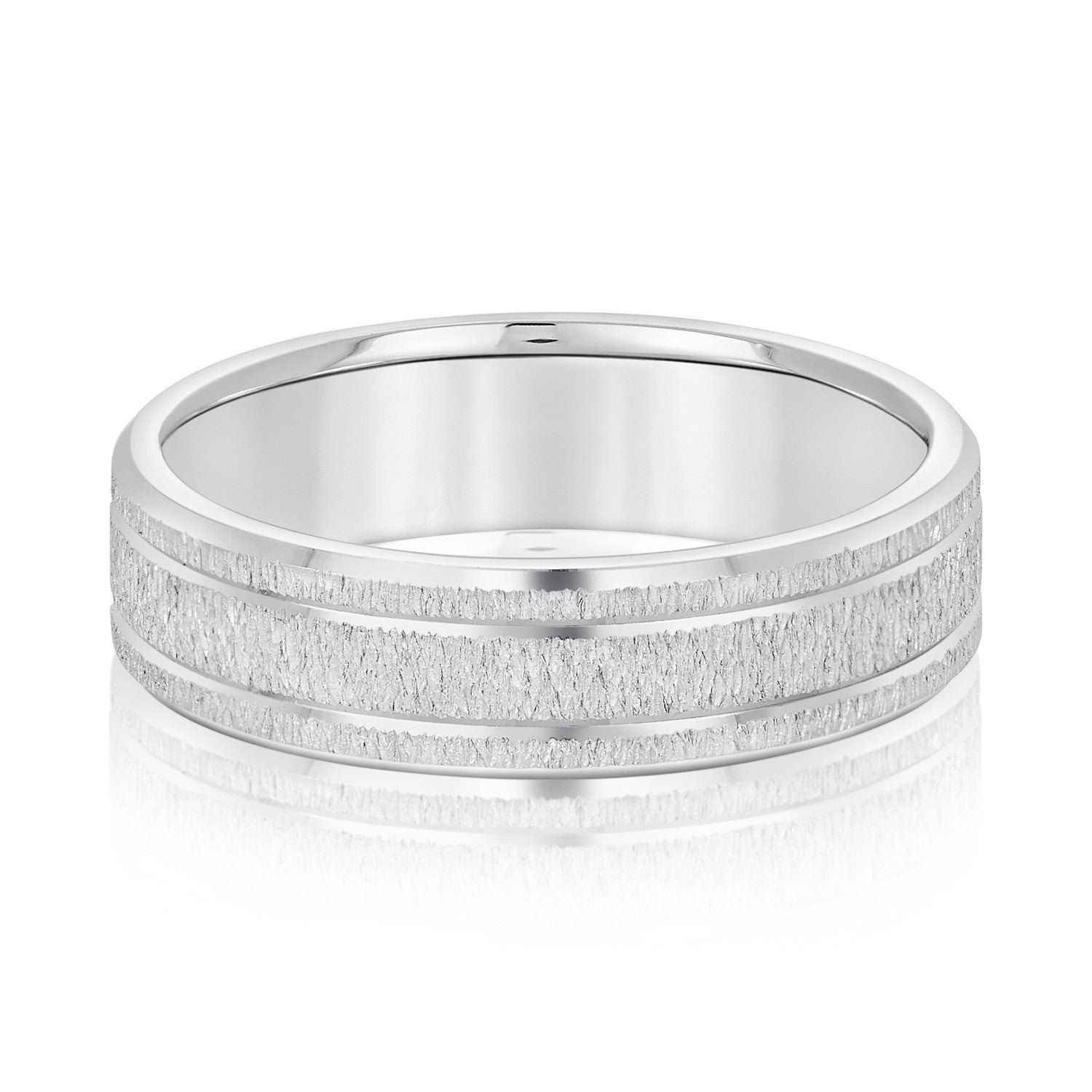 Classic 7 Millimeter Comfort Fit Men's Wedding Band in Polished Finish