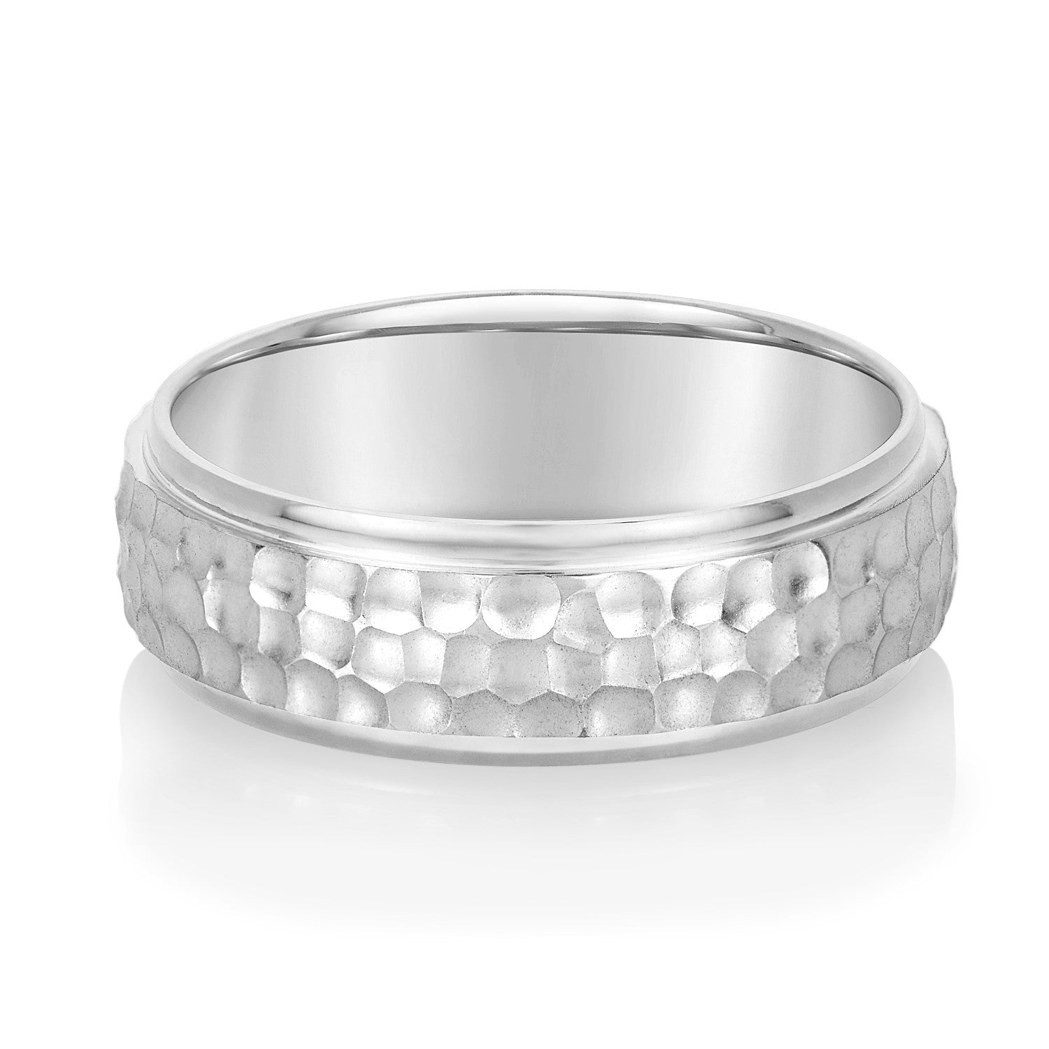 Classic 8 Millimeter Men's Wedding Band in Polished Finish - Comfort Fit Design