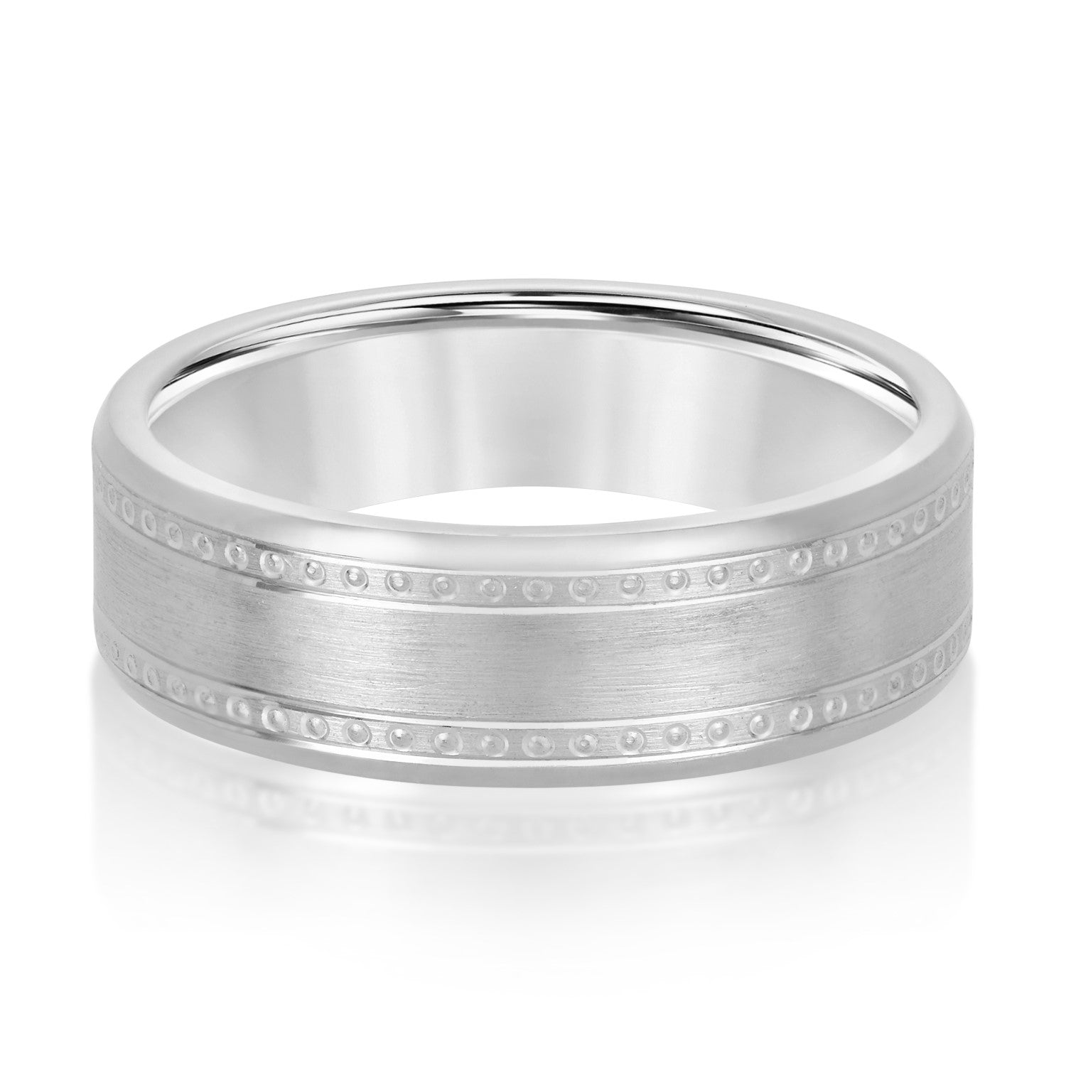 Classic 8 Millimeter Men's Wedding Band in Polished Finish - Timeless and Durable Design