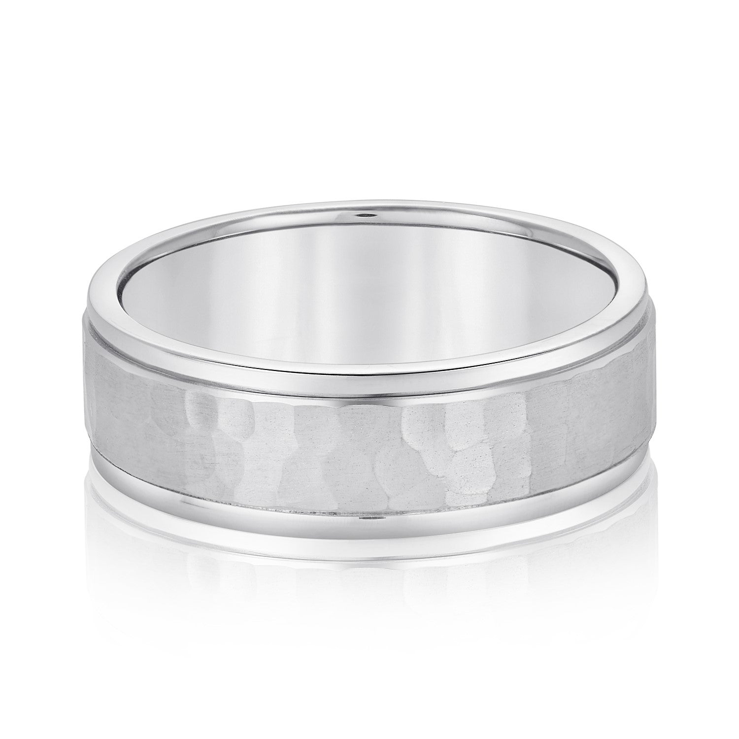 Classic 7 Millimeter Men's Wedding Band in Polished Finish, Comfort Fit Design
