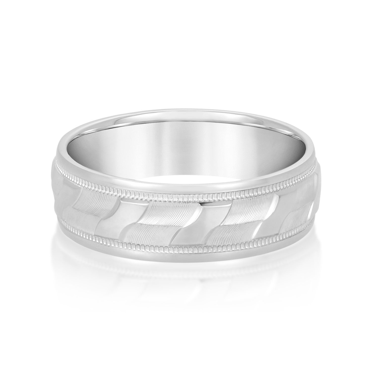 Classic 7 Millimeter Men's Wedding Band in Polished Finish