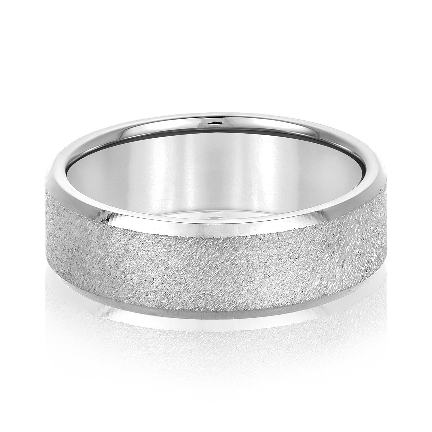 Classic 8 Millimeter Solid Men's Wedding Band Ring in Polished Finish