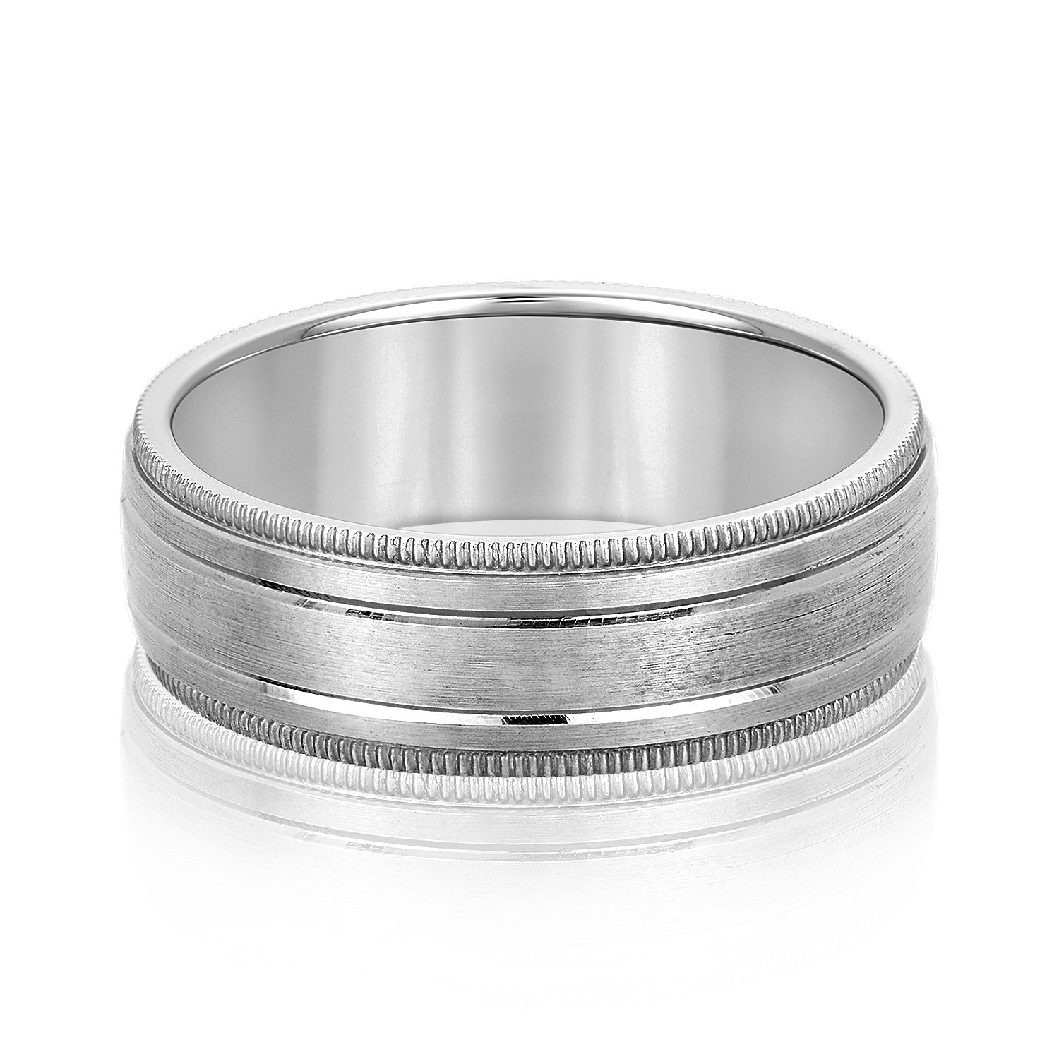 Classic 8 Millimeter Men's Wedding Band in Polished Finish
