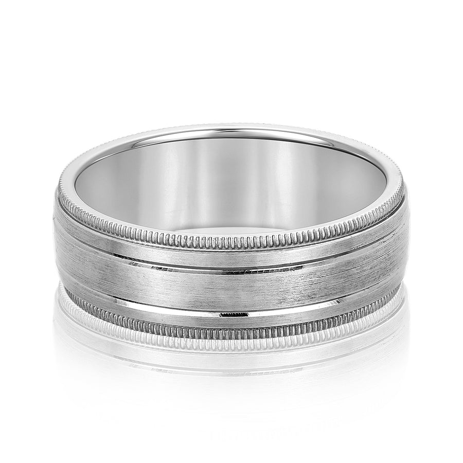 Classic 8 Millimeter Men's Wedding Band in Polished Finish