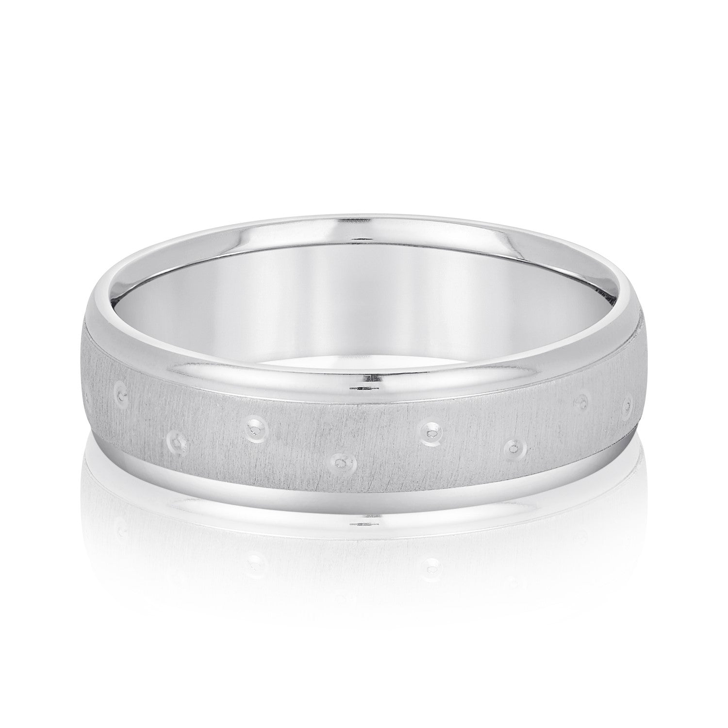 Classic 7 Millimeter Men's Wedding Band in Polished Finish